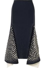 Dion Lee   Asymmetric cutout neoprene midi skirt at Net A Porter