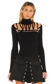 Dion Lee Beaded Braid Skivvy Top at Revolve