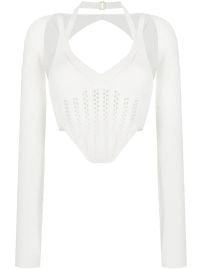 Dion Lee Cropped Corset Top - at Farfetch