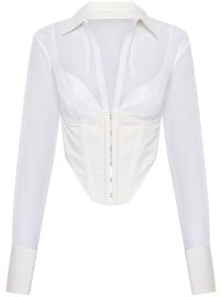 Dion Lee corset-bodice long-sleeve Top - at Farfetch