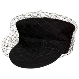 Dior Arty Mesh Veil Newsboy Cap at Vestiaire Collective