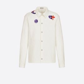 Dior DIOR AND KENNY SCHARF Overshirt White Cotton Denim Grailed at Grailed