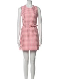Dior Houndstooth Mini Dress at The Real Real