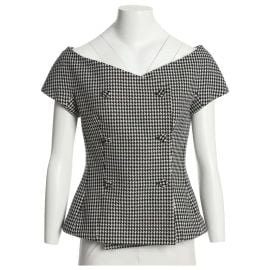 Dior Houndstooth Wool Top at Vestiaire Collective