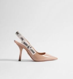 Dior J Adior Slingback Pump in Nude Patent Calfskin at Dior