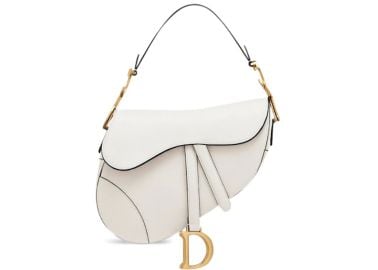 Dior Saddle Bag Off-White in Grained Calfskin with Aged Gold-tone - US at StockX