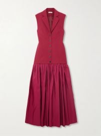 Diotima Convertible wool twill and silk faille maxi dress at Net a Porter