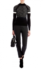 Dip Dye Leopard Sweater at Karen Millen