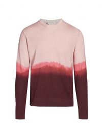 Dip-Dye Silk Crewneck Sweater by Alexander McQueen at Saks Fifth Avenue