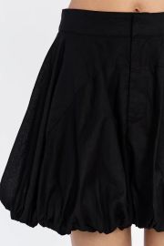 Dissh Maria Black Linen Mini Skirt at Dissh