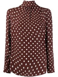 Distorted polka-dot blouse at Farfetch