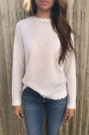 Distressed Cashmere Sweater by Minnie Rose at Gloria Jewel