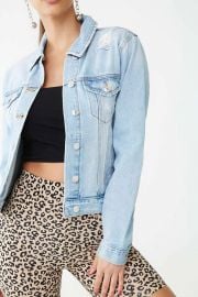 Distressed Denim Jacket at Forever 21