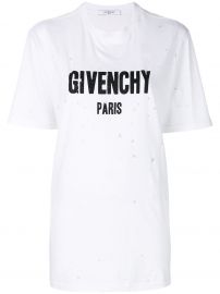 Distressed Logo Tshirt at Farfetch