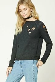 Distressed Sweater at Forever 21