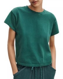 Distressed Washed Kelly Boxy Tee at Bloomingdales