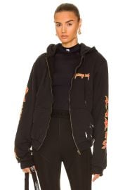 Distressed Zip Hoodie at FWRD