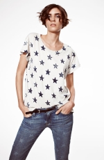 Distressed print tee by Current Elliot at Nordstrom