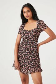 Ditsy Floral Print Mini Dress at Forever 21