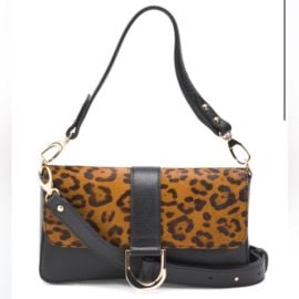 Divina Firenze Bags Leopard Print And Black Leather Womens Bag Poshmark at Poshmark