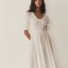 Doen Dresses Doen Salt Maxi Dress With Puff Sleeves Size S Nwt Poshmark at Poshmark