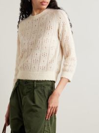 Doen Emiliana pointelle knit alpaca blend sweater at Net a Porter
