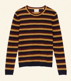 Doen Hyeres Cashmere Sweater in Carrington Stripe at Doen