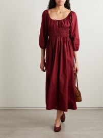 Doen Quintessa Cotton Midi Dress at Net a Porter