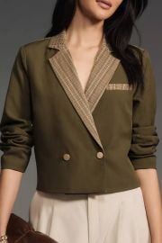 Dolan Cropped Blazer Jacket at Anthropologie