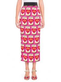 Dolce   Gabbana - Amore Can-Print Pencil Skirt at Saks Fifth Avenue