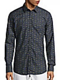 Dolce   Gabbana - Crown-Print Cotton Sportshirt at Saks Off 5th