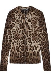 Dolce   Gabbana   Leopard-print cashmere and silk-blend cardigan at Net A Porter