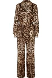 Dolce   Gabbana - Leopard-print silk-twill jumpsuit at Net A Porter