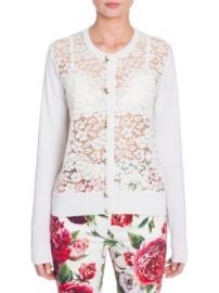 Dolce   Gabbana - Long Sleeve Lace Front Cardigan at Saks Fifth Avenue