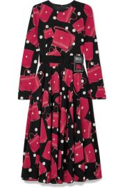 Dolce   Gabbana - Printed stretch-silk chiffon midi dress at Net A Porter