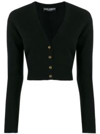 Dolce   Gabbana Cropped V-neck Cardigan - Farfetch at Farfetch