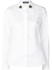 Dolce   Gabbana Embellished Collar Shirt - Farfetch at Farfetch