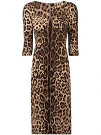 Dolce   Gabbana Fitted Leopard Print Dress - Farfetch at Farfetch