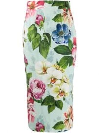 Dolce Gabbana Floral Print Pencil Skirt - Farfetch at Farfetch