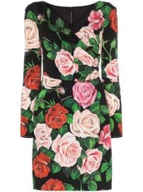 Dolce   Gabbana Floral Print Wrap Dress  - Farfetch at Farfetch