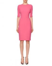 Dolce   Gabbana Half-Sleeve Jewel-Neck Sheath Dress at Bergdorf Goodman