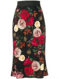 Dolce   Gabbana High Waisted Floral Skirt - Farfetch at Farfetch