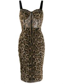 Dolce   Gabbana Leopard Print Fitted Dress - Farfetch at Farfetch