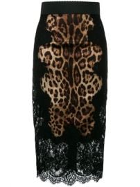 Dolce   Gabbana Leopard Print Pencil Skirt - Farfetch at Farfetch