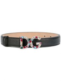 Dolce   Gabbana Logo Plaque Belt - Farfetch at Farfetch