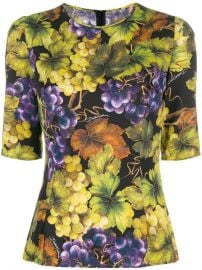 Dolce   Gabbana Printed Fitted Top - Farfetch at Farfetch