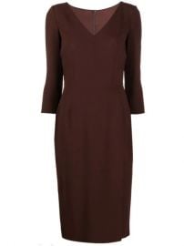 WornOnTV: Maggie’s brown v-neck sheath dress on Zoeys Extraordinary ...