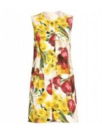 Dolce & Gabbana Floral Onion Print Jacquard Dress at The Outnet