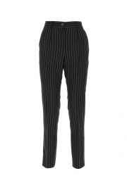 Dolce & Gabbana Pinstripe Tapered Trousers at Cettire