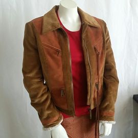 Dolce & Gabbana Suede, Corduroy, and Shearling Jacket at Poshmark